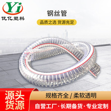 供应PVC钢丝管透明钢丝增强管加厚塑料软管油泵抽油管多种规格