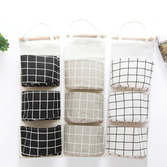 Fabric Hanging Storage Bag Wall-Mounted Bedside Organizer Bag Wall-Hanging Storage Pouch Storage Bag Wardrobe Hanging Bag
