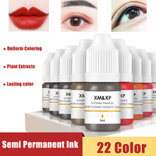 8ml Semi Permanent Makeup Inks For Eyebrows Eyeliner Lip跨境