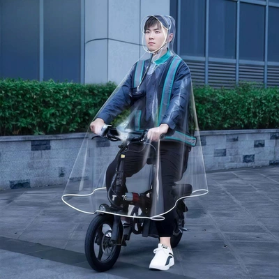 2026 New Model Lightweight Raincoat for Ride-Hailing, Portable Rain Protection Gear for Electric Scooters, Transparent Rain Poncho (Qatlanan elektrik skuterlər) - evastandard-model