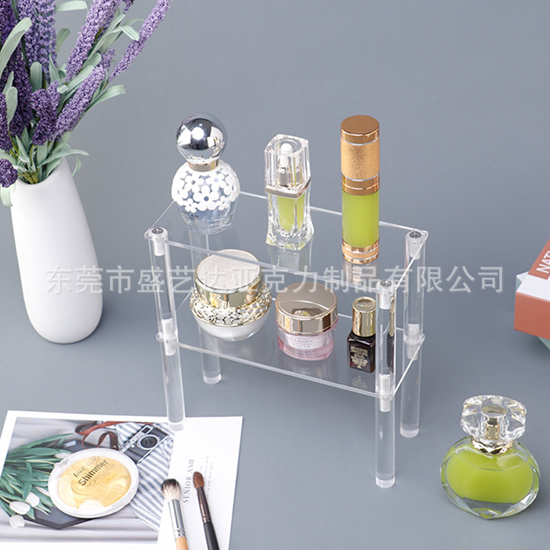 厂家亚克力新品透明多层手办架娃娃盲盒蛋糕化妆品陈列展示架