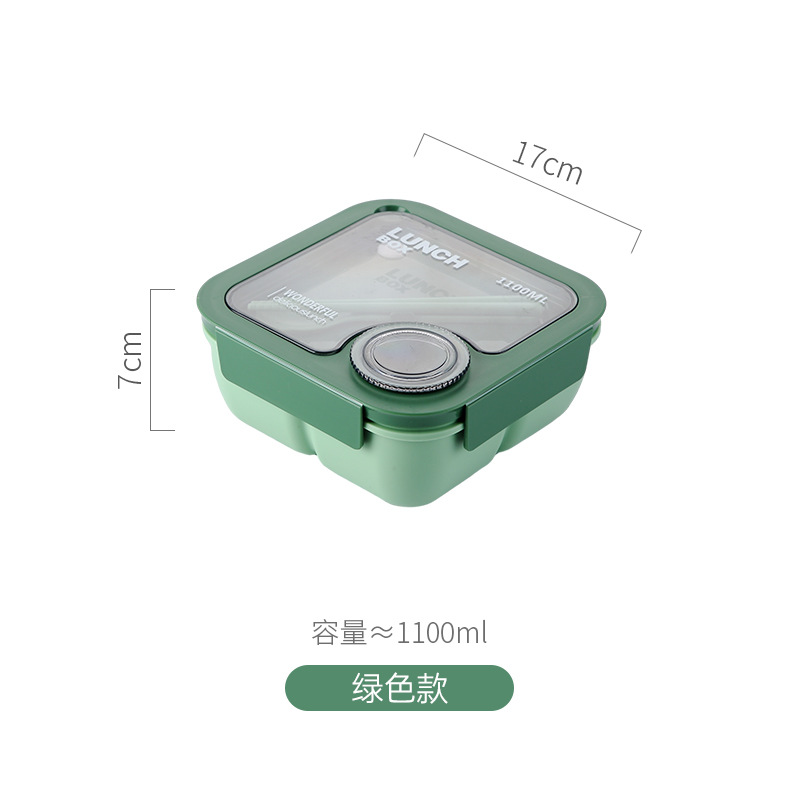 Juego de loncheras portátiles para estudiantes de paja de trigo de estilo japonés