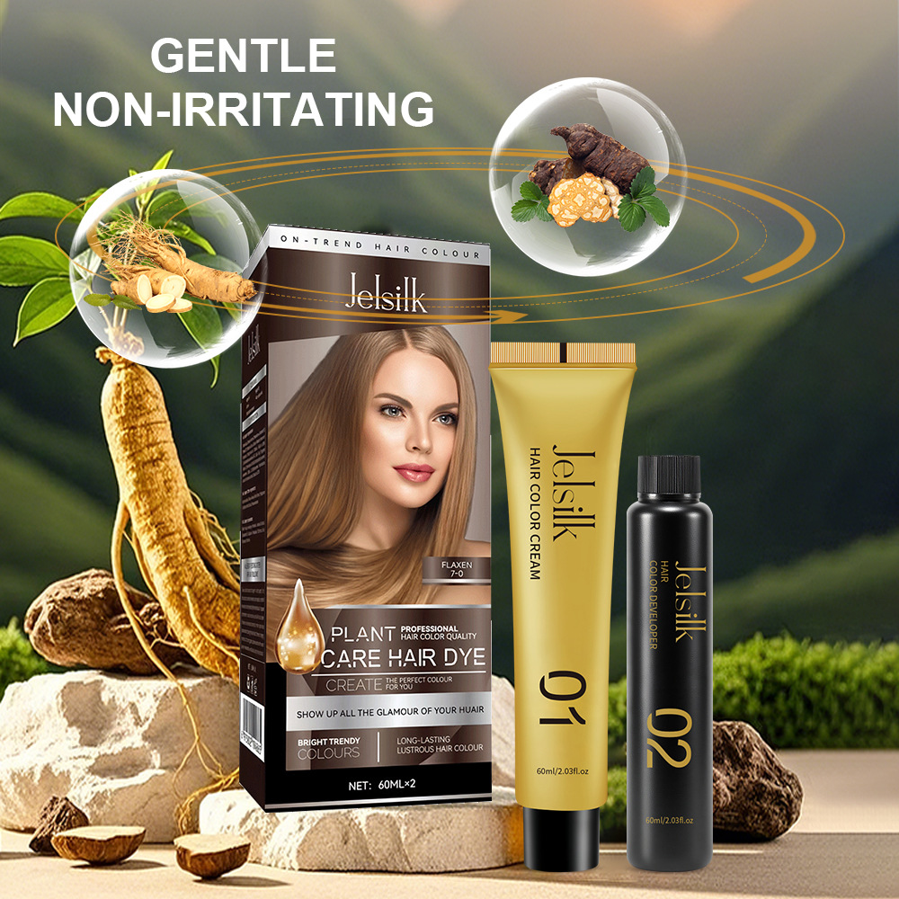 (Cross-border trading), herbal dye, harmless hair dye for gray hair, English, no hair damage, long-term effect, color fix 4