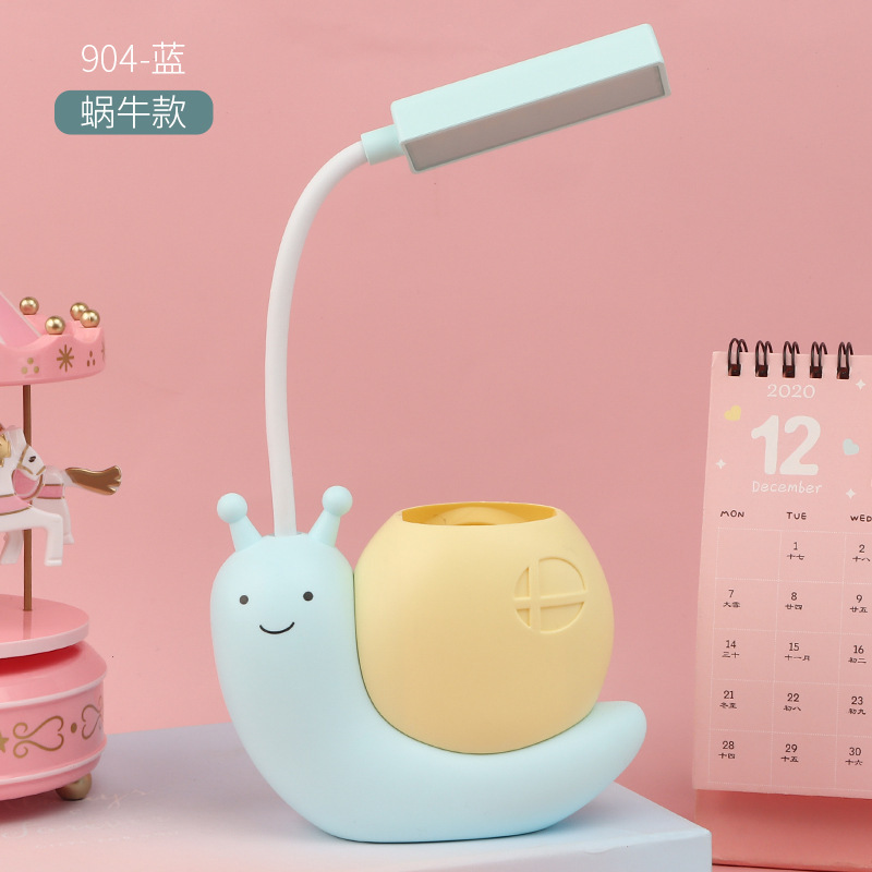 Snails, blue table lamp, new collection