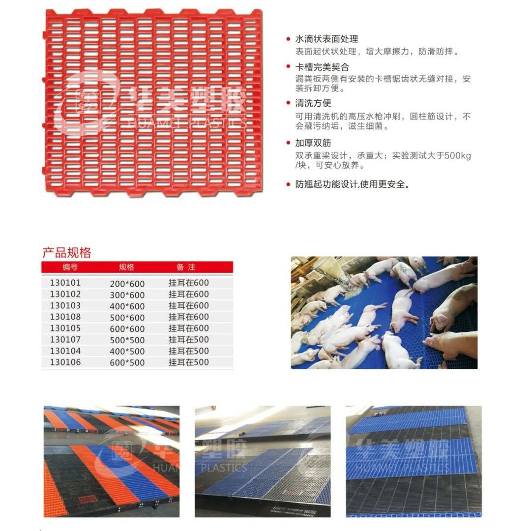 Fabricante mayorista de placa de drenaje de estiércol de cerdo, drenaje de goteo de agua de estilo europeo, diseño más científico, drenaje de plástico para granja de cerdos