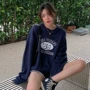 宽松印花薄款美式卫衣