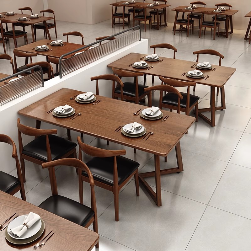 Mesa de comedor, mesa rectangular para el hogar, juego de fundas para sillas, habitación de alquiler simple, mesa de sala de estar económica, mesa de comedor para cuatro personas