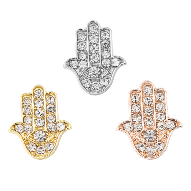 Hebilla decorativa en forma de palma con diamantes para correa de silicona de Apple Watch, estilo brillante y moderno