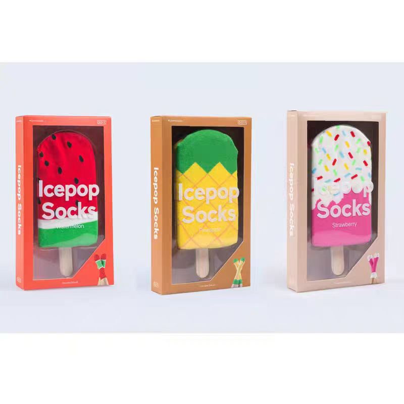 Color popsicle socks trend gift fruit socks watermelon pineapple chocolate strawberry socks creative trend Color popsicle socks trend gift fruit socks watermelon pineapple chocolate strawberry socks creative trend