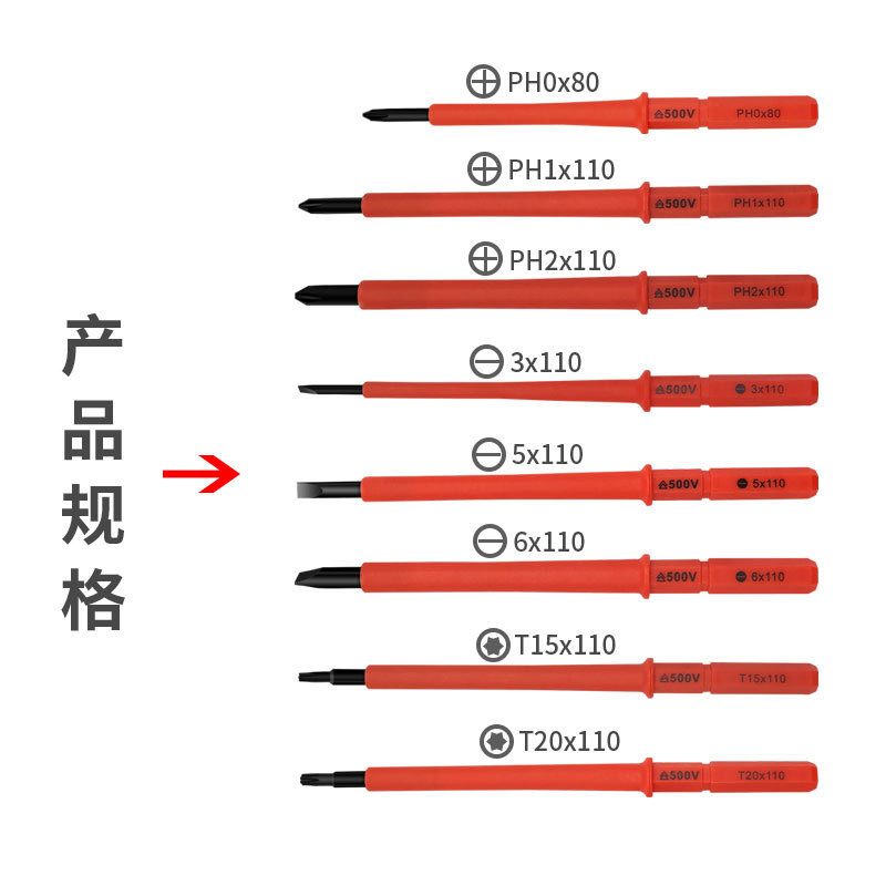 Juego de herramientas de destornillador de aislamiento 10 en 1, electricista multifuncional, resistente al mantenimiento de alto voltaje, combinación de bolsa de destornillador de aislamiento