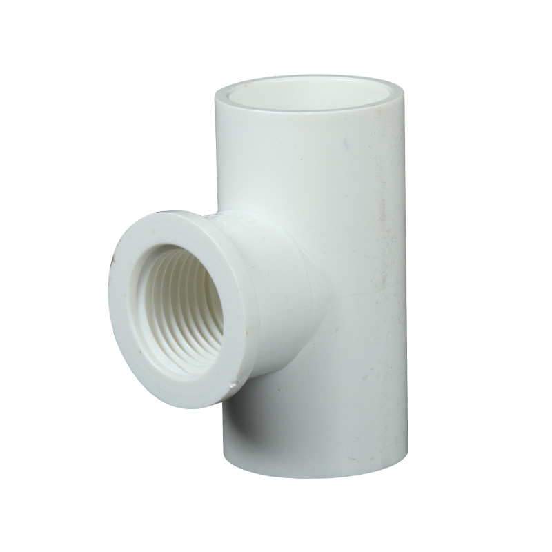 Suministro de Agua de PVC alambre interno tee viscosa igual diámetro rosca interna tee Junta 202532 tee interna engrosada accesorios de suministro de agua