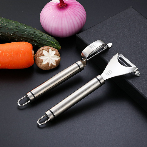 Wholesale 304 stainless steel paring knife fruit knife planer multifunctional kitchen vegetable scraper potato peeler
