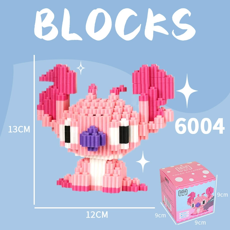 Cartoon Building Block Toy Set, Mini Constructor Doll, 9×9×9 cm, Assorted Character Designs