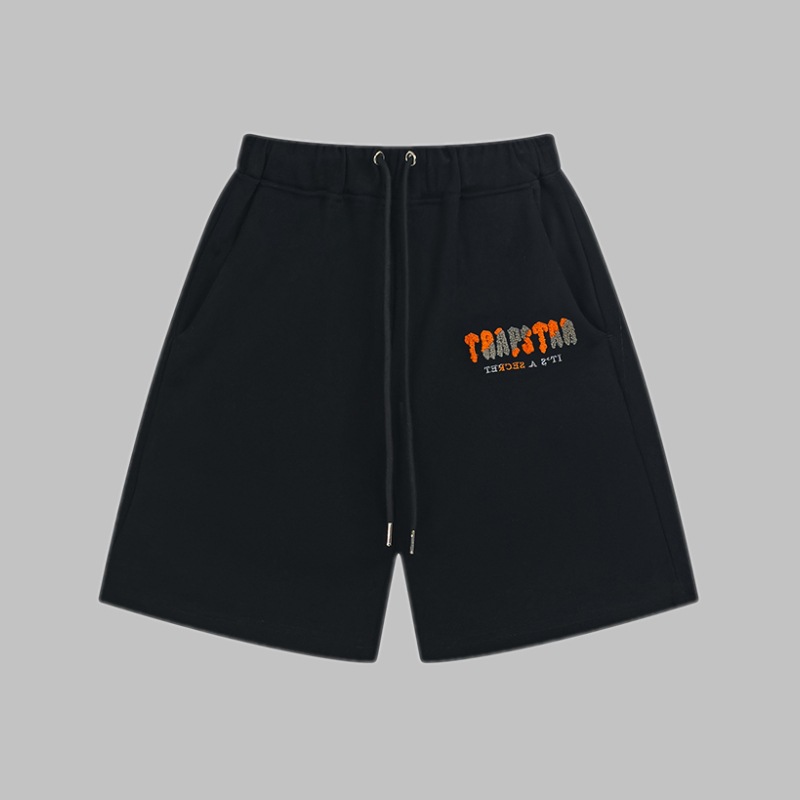 Comercio exterior transfronterizo Trapstar Arco Iris letras gradiente toalla bordado de manga corta Camiseta niebla calle pantalones cortos traje