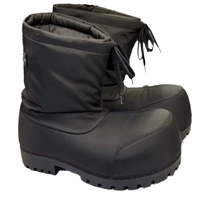 Winter ski high boots for men and women platform, drawstring