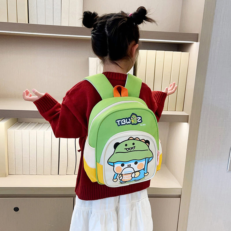 Mochila infantil transfronteriza de dibujos animados pequeños dinosaurios bolsas escolares para niños de jardín de infantes de 3 años de edad, 5 años de edad, mochila para niñas lindas