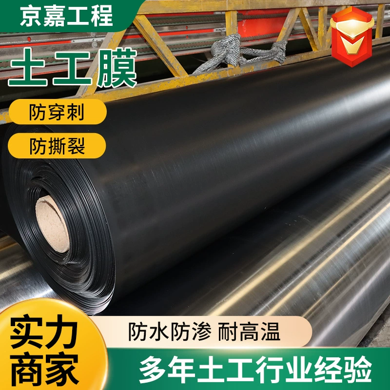 Мембрана для прудов, предотвращающая просачивание воды, черная геомембрана, черно-зеленая двухцветная полиэтиленовая геомембрана, новый материал, геомембрана из HDPE.