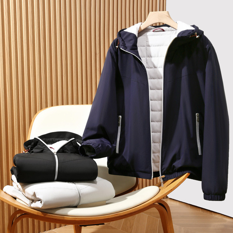 Modern Luxury Goods! Made with Mulberry Silk and Sheep Wool~ Men's Autumn and Winter Hooded Lightweight Warm Windproof Cotton Jacket Modern Luxury Goods! Made with Mulberry Silk and Sheep Wool~ Men's Autumn and Winter Hooded Lightweight Warm Windproof Cotton Jacket