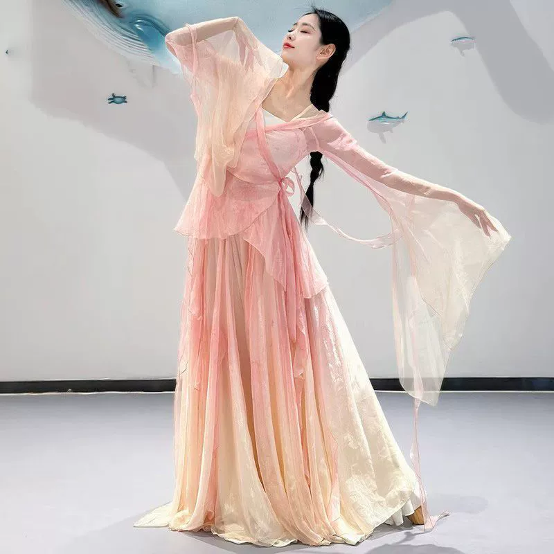 Spring classic sports clothing, set, Chinese style, gradient