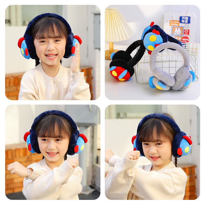 Cute cartoon children's warm earmuffs winter boy's plush ear warm ear bag earmuffs primary school students