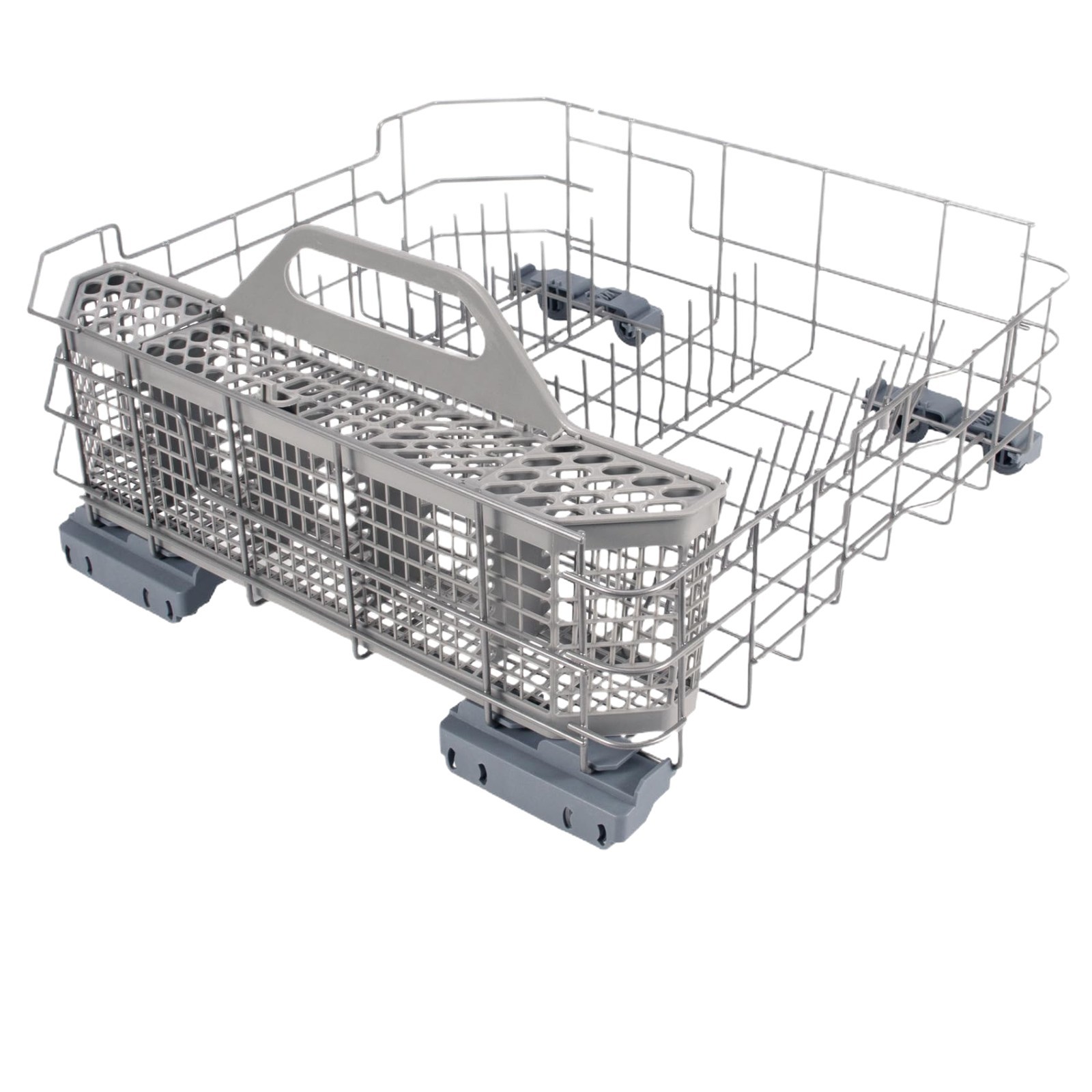 Upgrade Wd28X26099 Dishwasher Lower Rack Assembly and Wd28X10128 Silverware Basket Compatible with Ge