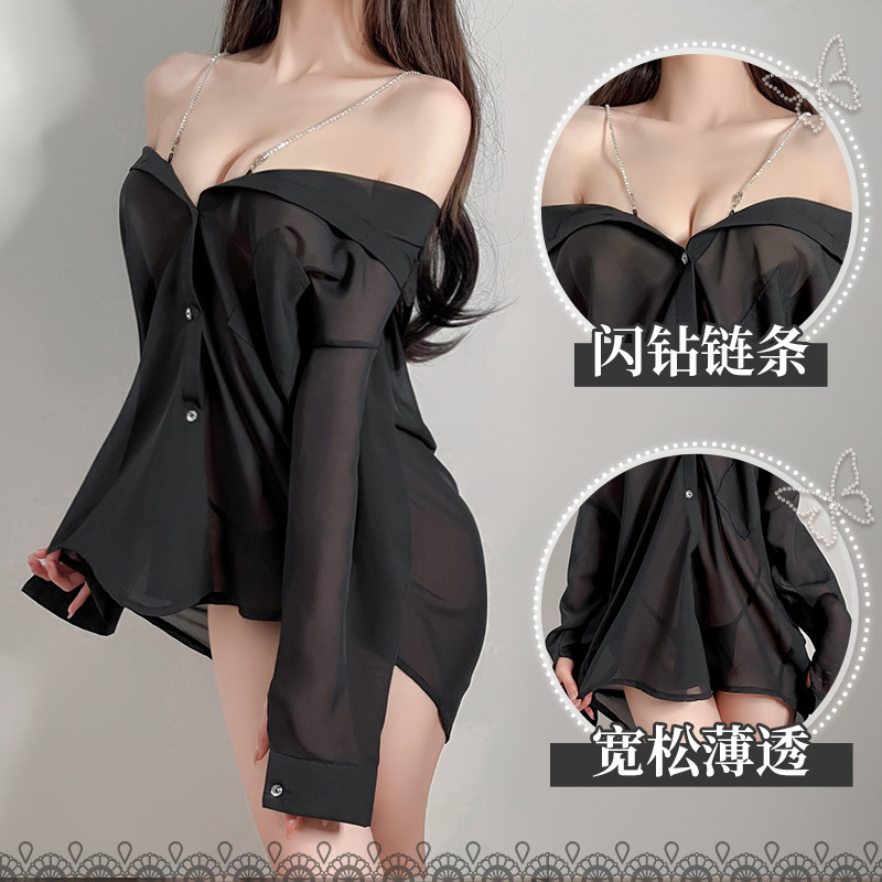 6587 ropa interior sexual translúcida para adultos vestido de pijama sexy 20 / caja image 3