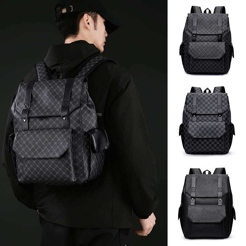 Cross-Border New Style Backpack for Men, Casual Computer Commuting Bag, Large Capacity Travel Bag, Computer Bag, Business Backpack for College Students