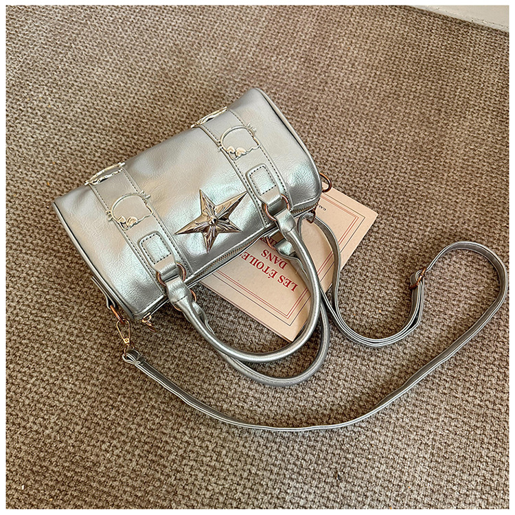 Piccolo design argento rotondo secchiello piccante ascella ragazza b, donne 2024 nuovo trendy e alla moda piccola nicchia spalla_voghion.com