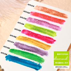 網紅爆閃熒光碎鑽指甲油膠2023年新款七彩反光蹦迪美甲店專用套裝