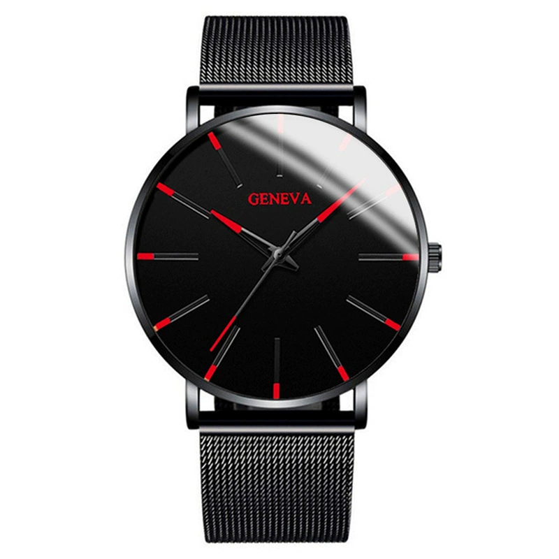 Men's Swiss‑Style Watch, Quartz Movement, 42 mm Dial, Metal Bracelet (230 mm)