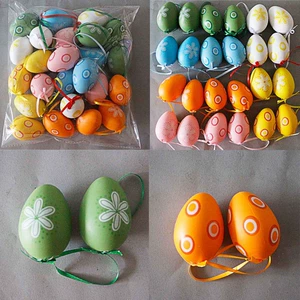 Creative diy Flower Ribbon Bow Plastic Eggs Easter Eggs Graffiti Educational Toys Children's Day