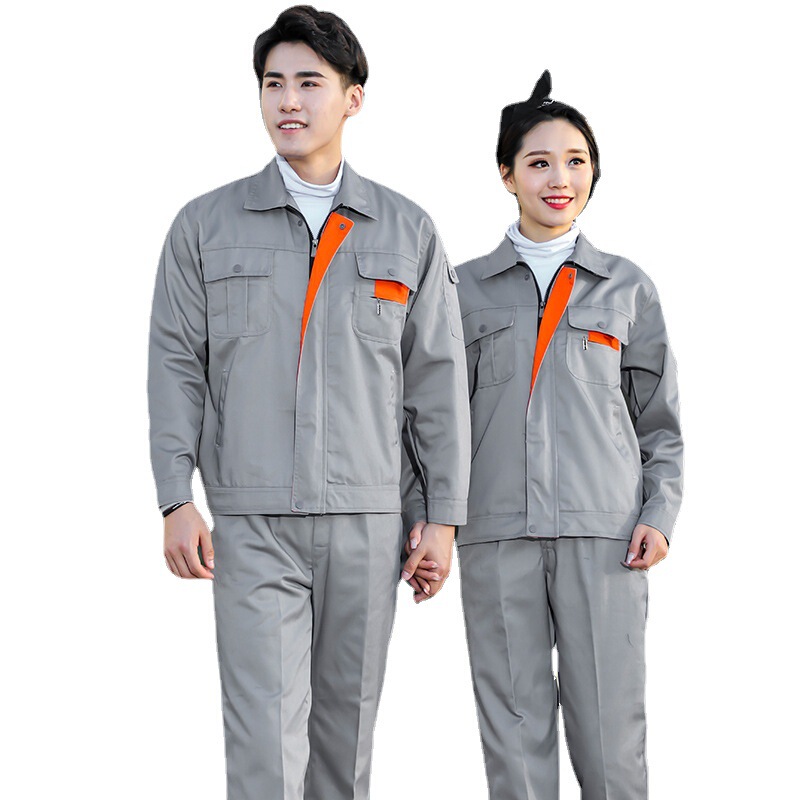 男性用作業服、春秋長袖工場服、耐摩耗性・防汚性作業服、自動車修理服、工事現場労働保護服、カスタマイズスーツ|undefined