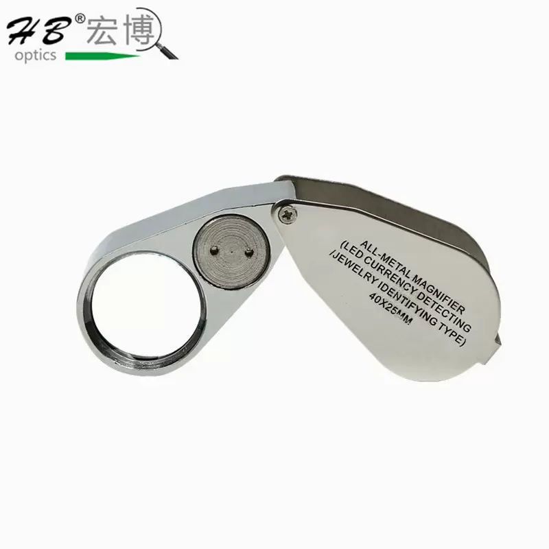 厂家大量放大镜批发40X高倍珠宝放大镜玉石鉴定手持放大器No.9890