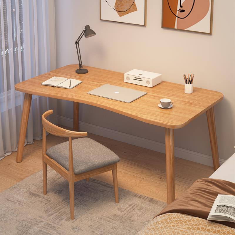 Small Table Simple Bedroom Desk Student Home Study Desk Rental House Desk Solid Wood Leg Computer Desk