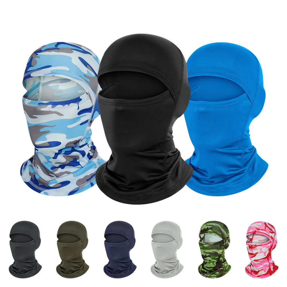Cross-Border Spot Wholesale Breathable Quick-Drying Pullover Cycling Hood Outdoor Dustproof Sun Protection Tactical Balaclava