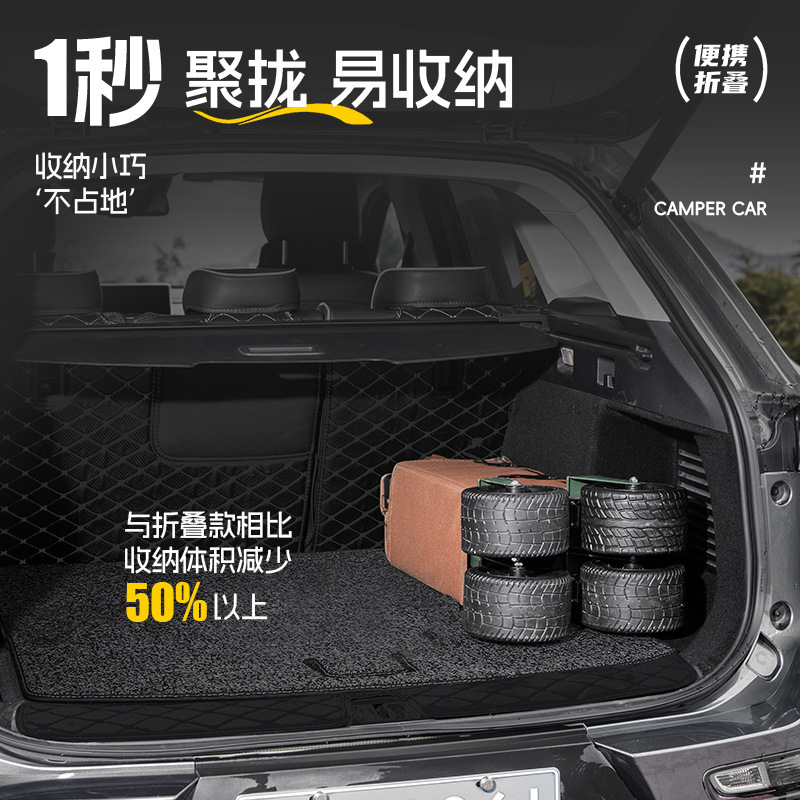 キャンピングカー、キャンプ用カート、屋外販売用折りたたみ式手押し車、大型ピクニックカート、牽引カート、万能ホイール付き折りたたみ式カート|undefined