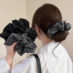 気質リボン水玉模様の女性用ヘアゴム 2025 新しいボールヘアロープ高弾性と耐久性のあるゴムバンドヘッドロープ