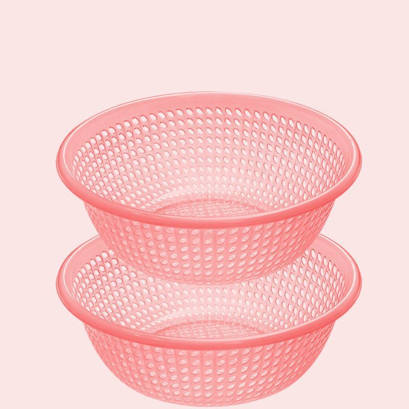 プラスチックふるい排水バスケット大型家庭用野菜洗いバスケット野菜洗いボウル果物洗いふるいキッチン厚みのある果物バスケット|undefined