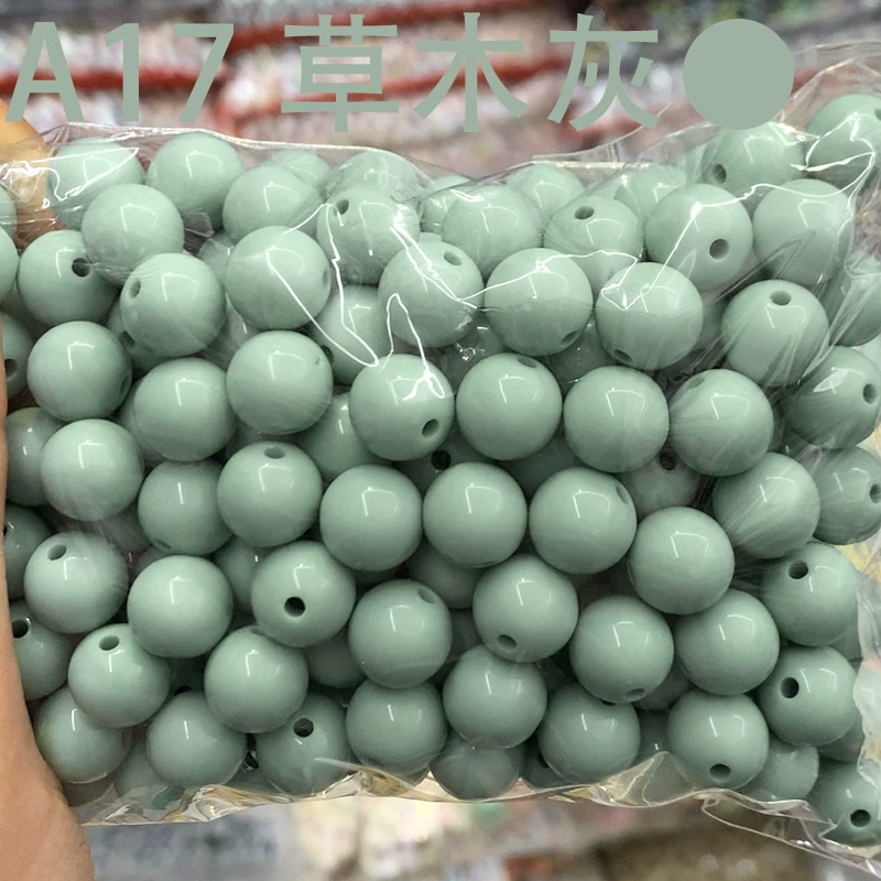 Round beads, bag, plastic woven acrylic accessory handmade, DIY