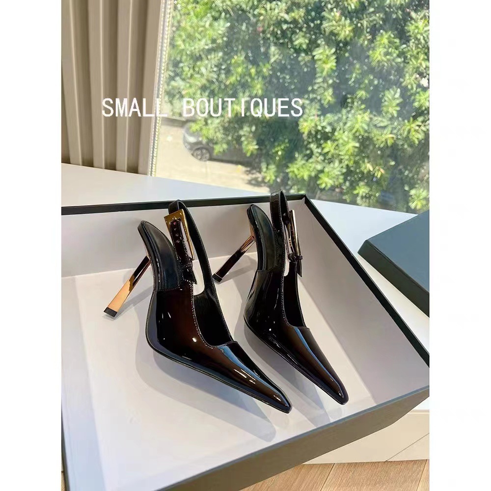 Sexy Strümpfe tragen High Heels Frauen neue Lackleder 6CM Gold Ferse Sandalen Sommerkleid tragen 9CM Sandalen_voghion.com