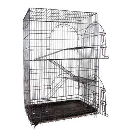 猫别墅猫笼三层双层家用室内猫笼子猫舍猫窝折叠猫咪笼一提成型