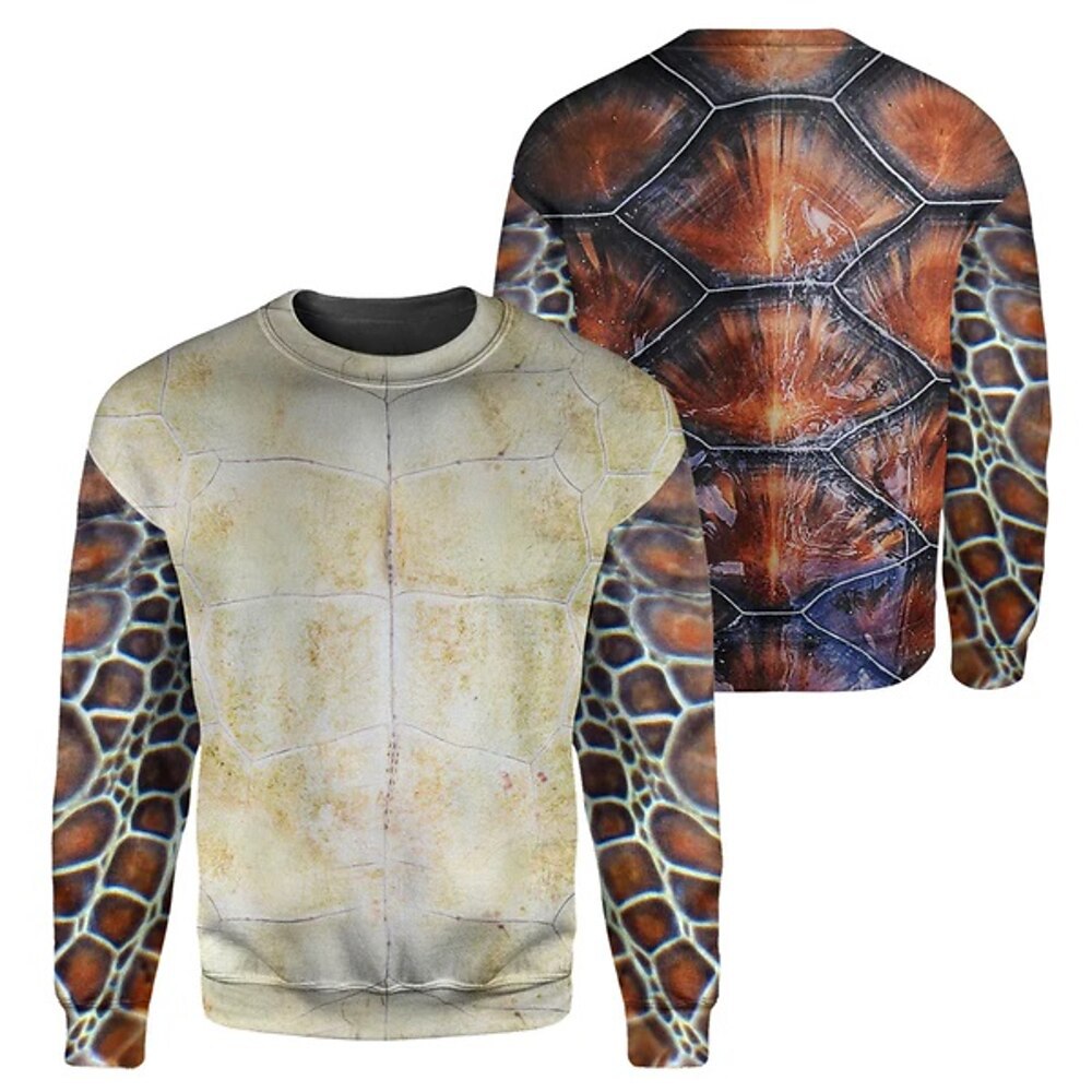 Men's Clothing men's sports pullover round neck animal cat pattern daily sports 3D printing street spring and autumn clothing_voghion.com