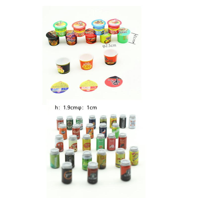 dollhouse miniatures΢��ʳ��diyģ�ͷ����������Ͱװ�������