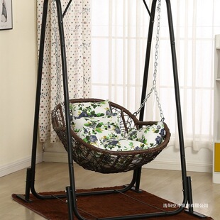 Hanging Basket Rattan Chair Single Children's Swing Indoor and Outdoor Home Rocking Chair Balcony Hanging Orchid Bird's Nest Cradle Chair Swing Chair