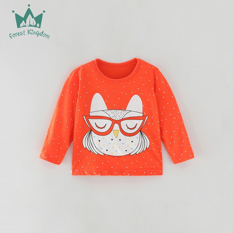 Algodón puro Otoño Nueva Camiseta de manga larga para niñas camisa de fondo para niños Top delgado para niños Envío de ropa para niños europeos y americanos