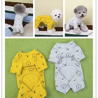 春秋宠物服装小型犬狗衣服猫咪泰迪比熊博美睡衣25卡通四腿家居服