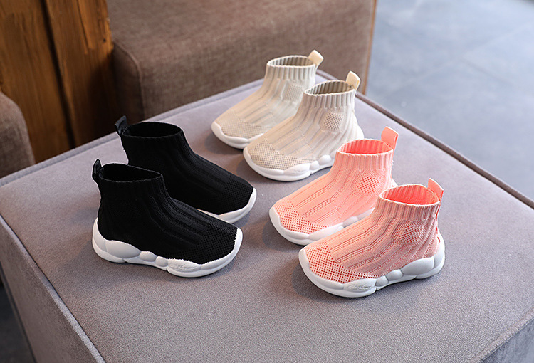 Unisex Casual Solid Color Round Toe Sock Sneakers display picture 1