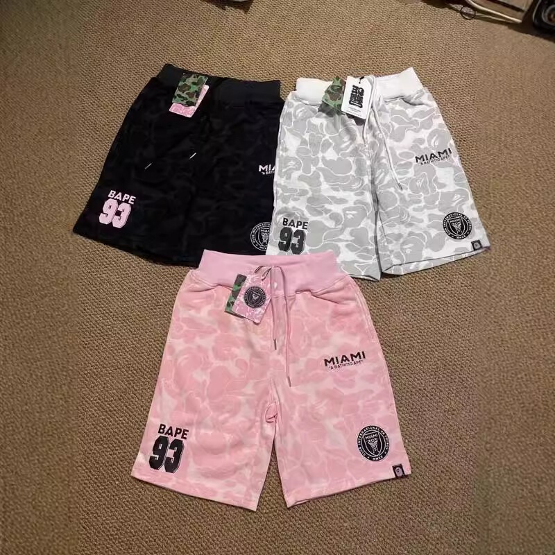 Cross-Border Wholesale Bapex Miami Trendy Brand Shorts Foreign Trade Dropshipping Ape Head Miami Casual Sports Pants