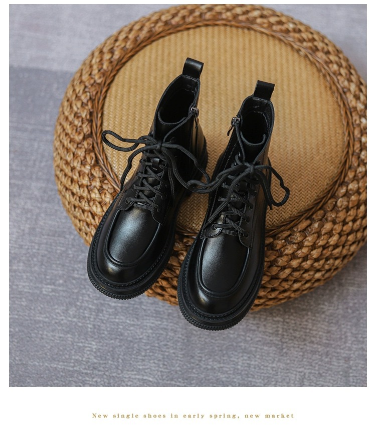Women's Ankle Boots Brown Plush Lined Versatile Casual Shoes_voghion.com