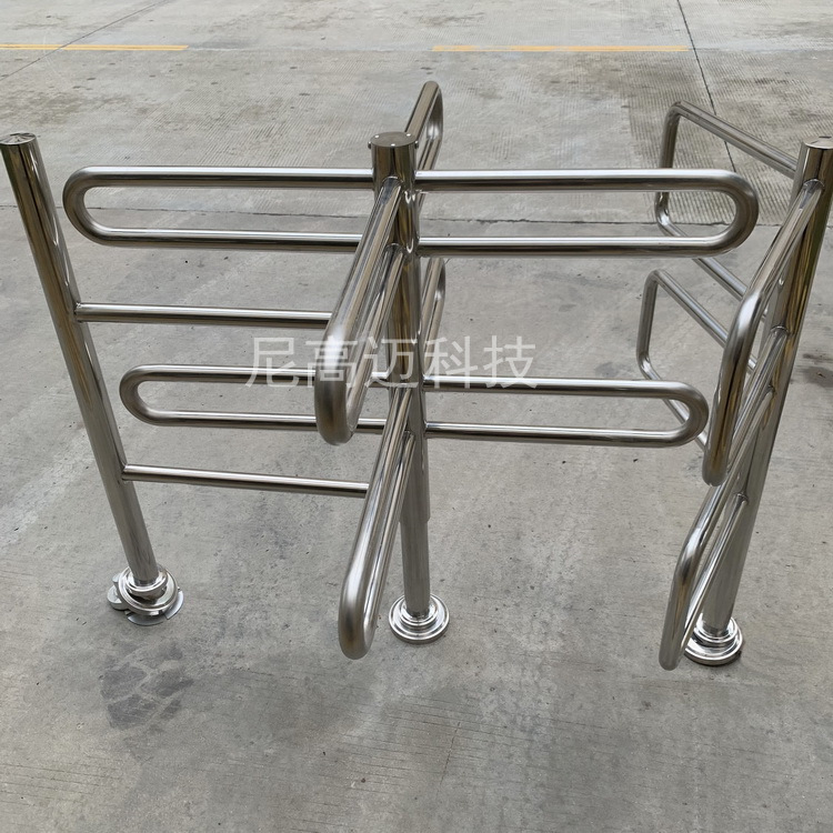 供应双层单向转闸门人行出入口不锈钢旋转匝道机超市医院限行门禁